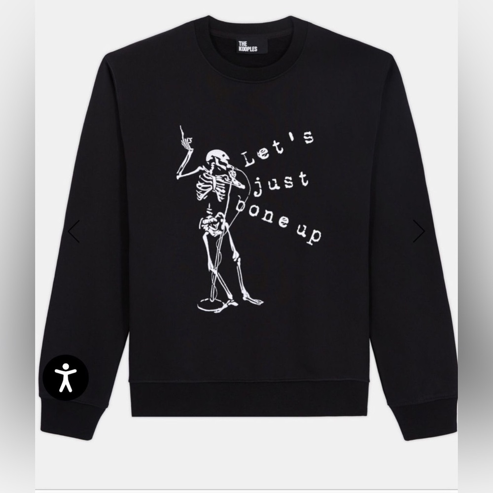 The Kooples men’s black sweatshirt, New with tags size M